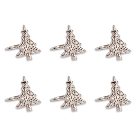 DII&#xAE; Christmas Tree Napkin Rings, 6ct.